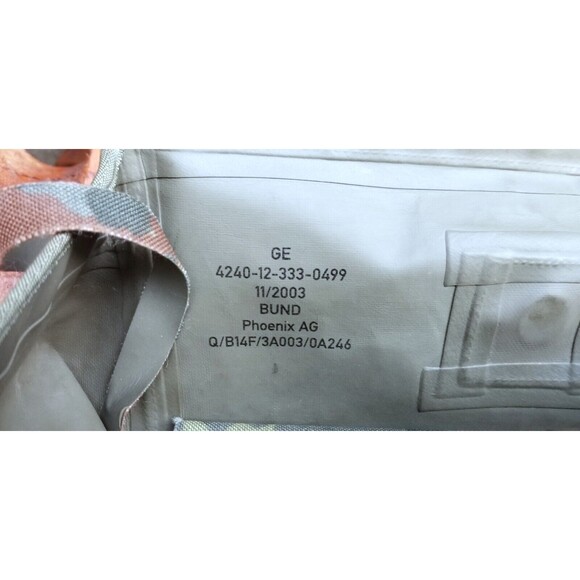 Flecktarn German Army Bundeswehr Gas Mask Bag Camo Rubber Field Pouch 12"x11"x7" - Picture 4 of 8